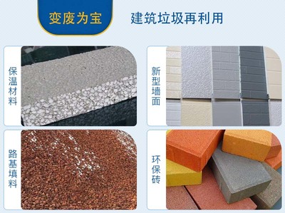 環保建筑垃圾處理設備類型、政策支持與新型建筑材料制造